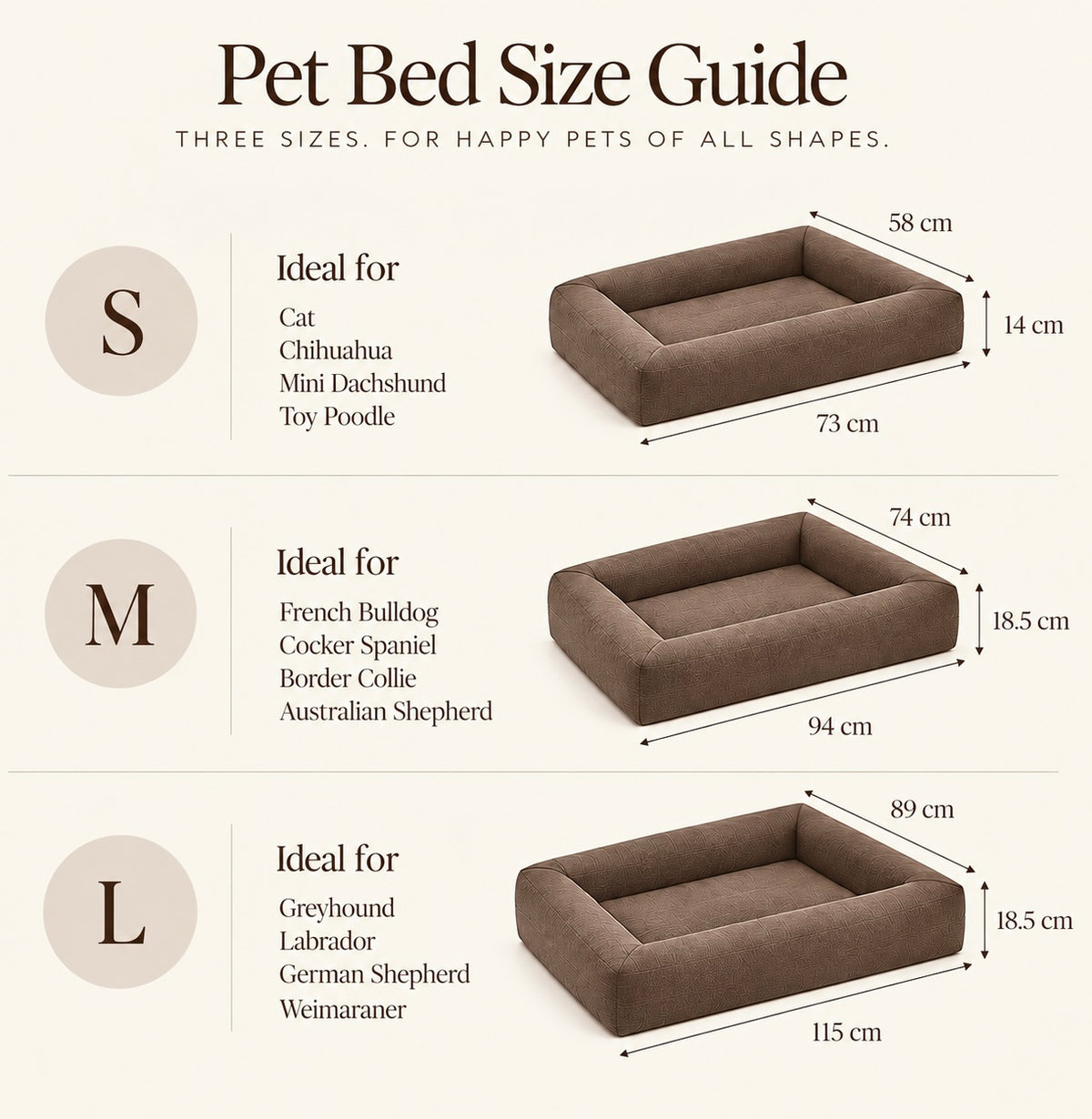 Natural Orthopaedic Pet Bed